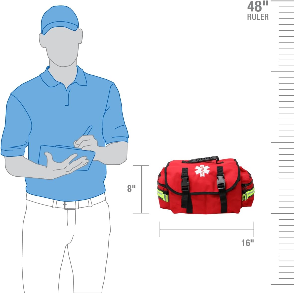 First Aid Only 91390 Basic First Aid Kit First Responder Bag