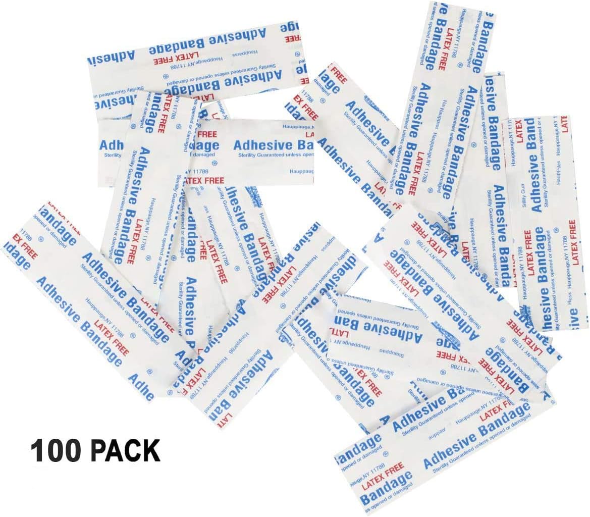 Dukal Butterfly Closure Strips. Pack of 100 Adhesive Wound Closure Bandages. Sterile Bandages for Wound Protection. Single use. Individually Wrapped. Easy to Apply.