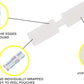 Dukal Butterfly Closure Strips. Pack of 100 Adhesive Wound Closure Bandages. Sterile Bandages for Wound Protection. Single use. Individually Wrapped. Easy to Apply.