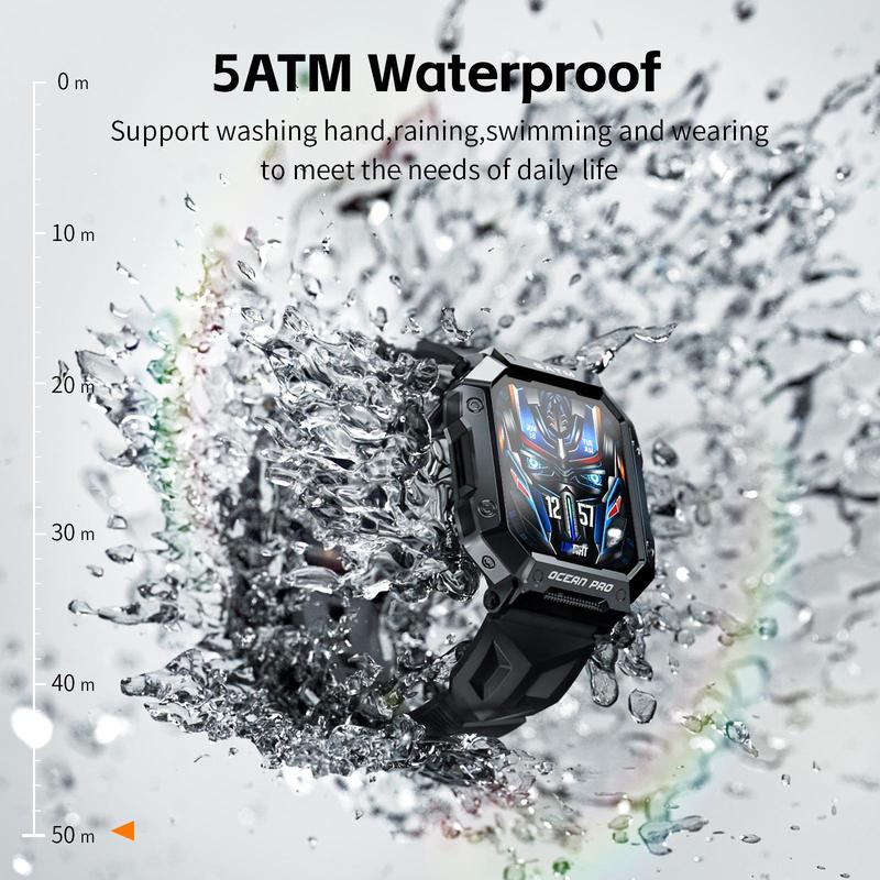 LOKMAT OCEAN PRO 1.85-Inch TFT LED FullTouch Screen Fitness Tracker Smart Bracelet Sports Watch