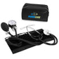 Professional Classic Series Manual Adult Size Blood Pressure Kit, Emergency Bp kit with Stethoscope and Portable Leatherette Case, Nylon Cuff, Black