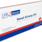 LINE2design Nasal Airway Kit-6 Medical Nasopharyngeal Management Trauma Airways - First Aid Emergency Rescue Latex Free Respiration Tubes with Lubricating Jelly Packets - Pack of 6