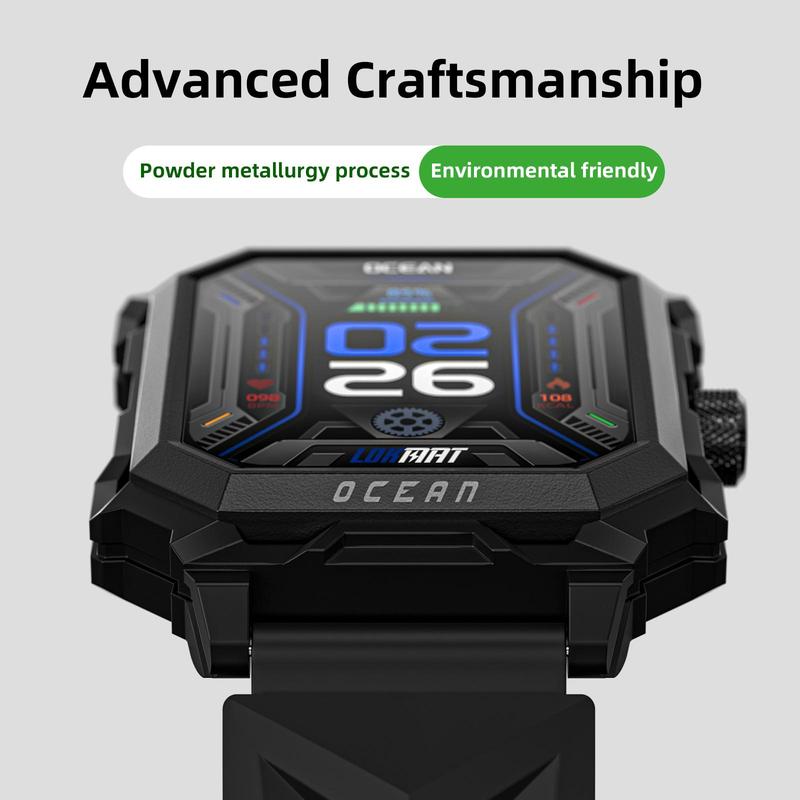 LOKMAT Smart Bracelet OCEAN MAX 1.96-Inch TFT LCD FullTouch Screen Fitness Tracker Sports Watch
