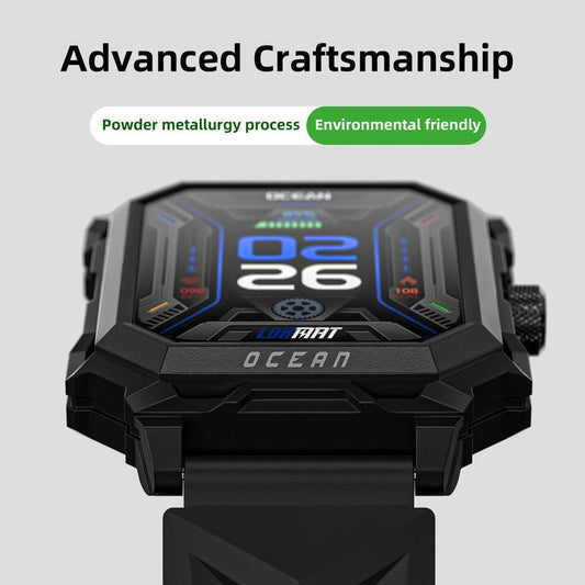 LOKMAT Smart Bracelet OCEAN MAX 1.96-Inch TFT LCD FullTouch Screen Fitness Tracker Sports Watch