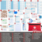 Mini First Aid Kit - 140/340 Piece Small First Aid Medical Kit for Car, Home, Office, Travel, Camping, Sports, Outdoor, School - Emergency First Aid Supplies and Survival Kit